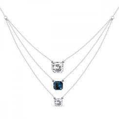 Náhrdelník modrý se Swarovski Elements Imperial Trio NK3ROLO4480CM Montana