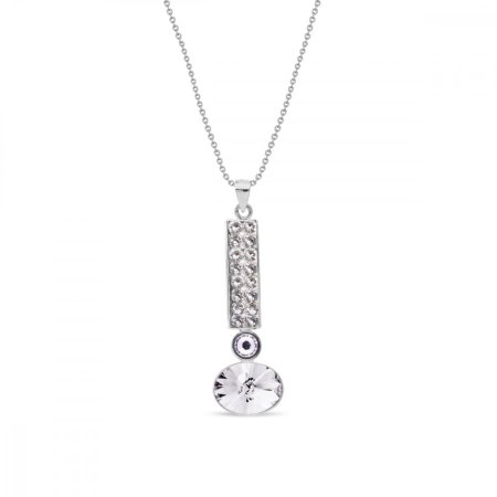 Náhrdelník číry sa Swarovski Elements Lingo NFM4122CC Krystal