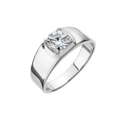 Stříbrný prsten LEO 15M00008 moissanite
