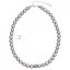 Náhrdelník šedá perla s křišťály Preciosa 32011.3 Light Grey