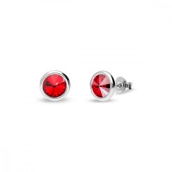 Náušnice červené se Swarovski Elements Tiny Bonbon Studs KR1122SS29LSI Light Siam 6 mm