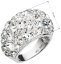 Strieborný prsteň s kryštálmi Swarovski biely 35028.1 Krystal