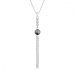 Náhrdelník šedý se Swarovski Elements Ballena NC1122SS29BD Black Diamond