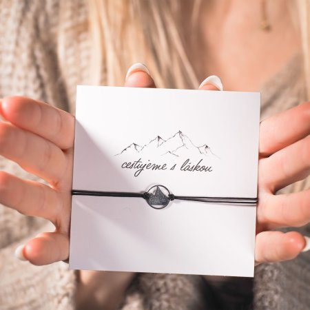 Kabbalah náramek hory 13078.3 černý