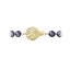 Perlový náhrdelník z říčních perel se zapínáním ze 14 karátového zlata 922001.3/9264A dk.peacock