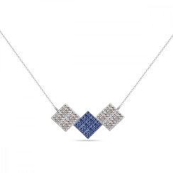 Náhrdelník modrý so Swarovski Elements Glitter NKFM3CSA Sapphire