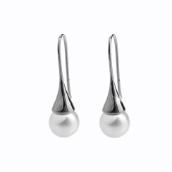 Náušnice biele so Swarovski Elements Perla White