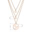 Pozlacený stříbrný set náhrdelníků pro maminku a dvě dcery 62048 rose gold
