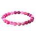 Náramok s minerálnymi kameňmi achát ružový 43056.3