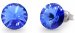 Náušnice Rivoli so Swarovski Elements Sweet Candy Studs K1122SS47SA Sapphire 10 mm