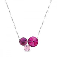 Strieborný náhrdelník so Swarovski Elements Sweetie N11223F