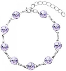 Náramok fialový Rivoli so Swarovski Elements Violet 8 mm