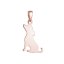 Pozlacený stříbrný přívěsek pes 64097 rose gold