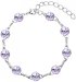 Náramek fialový Rivoli se Swarovski Elements Violet 8 mm