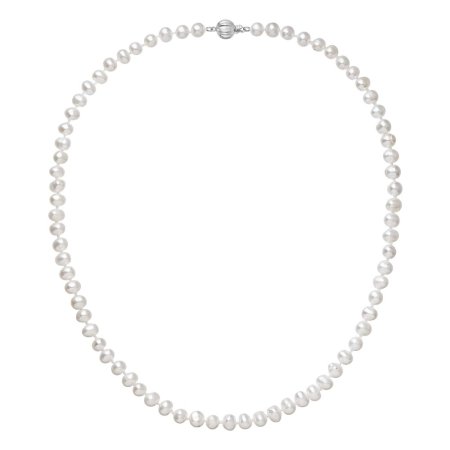 Perlový náhrdelník z říčních perel se zapínáním z bílého 14 karátového zlata 822001.1/9272B bílý