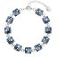 Strieborný náramok so Swarovski kryštálmi modrý 33047.3 Blue Style