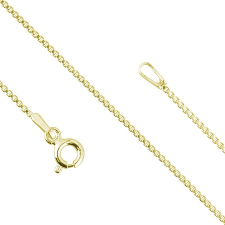 Pozlacený stříbrný řetízek "KOSTKA" 30014