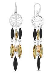 Náušnice se Swarovski Elements Roseta KWDR4200SS29JGSLP Gold Shadow