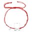 Kabbalah náramok so strieborným nekonečnom 13048.3 red