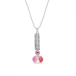 Náhrdelník oranžový se Swarovski Elements Lingo NFM4122COGD Orange Glow DeLite