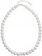Perlový náhrdelník s krištáľmi Preciosa 32011.1 Biela