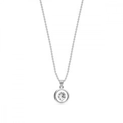 Náhrdelník čirý se Swarovski Elements Punct NC1088SS18C Krystal