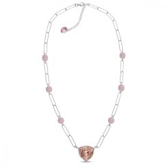 Strieborný náhrdelník ružový Trilliant N4706VR6RQ Vintage Rose