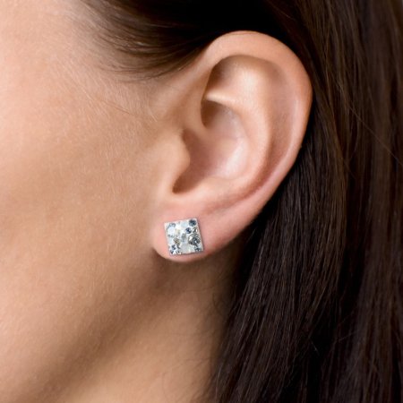 Sada šperků s krystaly Swarovski náušnice a přívěsek mix barev kosočtverec 39126.3 Light Sapphire