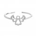 Stříbrný prsten s motivem anděl