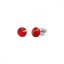 Náušnice červené Rivoli so Swarovski Elements Sweet Candy Studs K1122SS29LSI light siam 6 mm