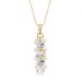 Náhrdelník číry sa Swarovski Elements Frou Frou NDG6428CAB Krystal + AB