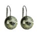 Náušnice Rivoli se Swarovski Elements Black Diamond 14 mm šedé