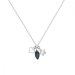 Náhrdelník černý se Swarovski Elements Serenity NMIX2201GT Graphite
