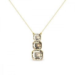 Náhrdelník hnědý se Swarovski Elements Imperial NTG44803GSLCT Light Colorado Topaz