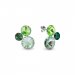 Strieborné náušnice zelené sa Swarovski Elements Sweetie K11223EM Emerald