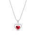 Náhrdelník červený se Swarovski Elements Sweetheart NM28086LSI Light Siam