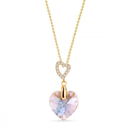 Náhrdelník fialový sa Swarovski Elements Amore NCSG622814LAMSH Light Amethyst Shimmer