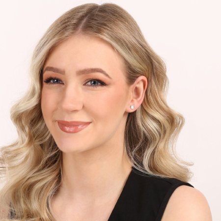 Stříbrné náušnice kolečka s bílou perletí 11705.1