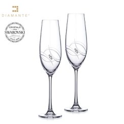 Sklenice flétny na sekt se Swarovski Elements Atlantis 260 ml balení 2 ks