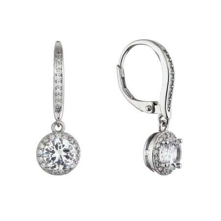Stříbrné náušnice se zavěšeným kolečkem 11638.1