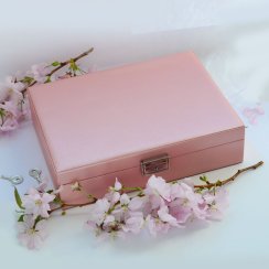 Šperkovnica obdĺžniková veľká SK0006 ružová