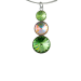 Náhrdelník Rivoli se Swarovski Elements s třemi kameny Peridot