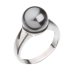 Prsten šedá perla se Swarovski Elements 35022.3 Grey 10 mm