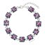 Strieborný náramok so Swarovski kryštálmi mix farieb 33047.4 Galaxy