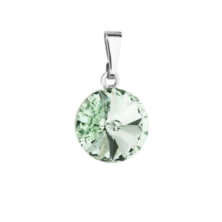 Prívesok zelený Rivoli so Swarovski Elements Chrysolite 12 mm