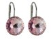 Náušnice Rivoli se Swarovski Elements Light Rose 14 mm světle růžové