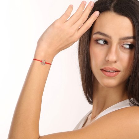 Kabbalah náramek hory 13077.3 červený