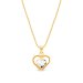 Náhrdelník pozlacený se Swarovski Elements Sweetheart NMG28086C Krystal