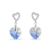 Náušnice modré se Swarovski Elements Amore KCS622810LSASH Light Sapphire Shimmer
