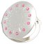 Kosmetické kapesní zrcátko se Swarovski Elements sun light rose EL-01.11